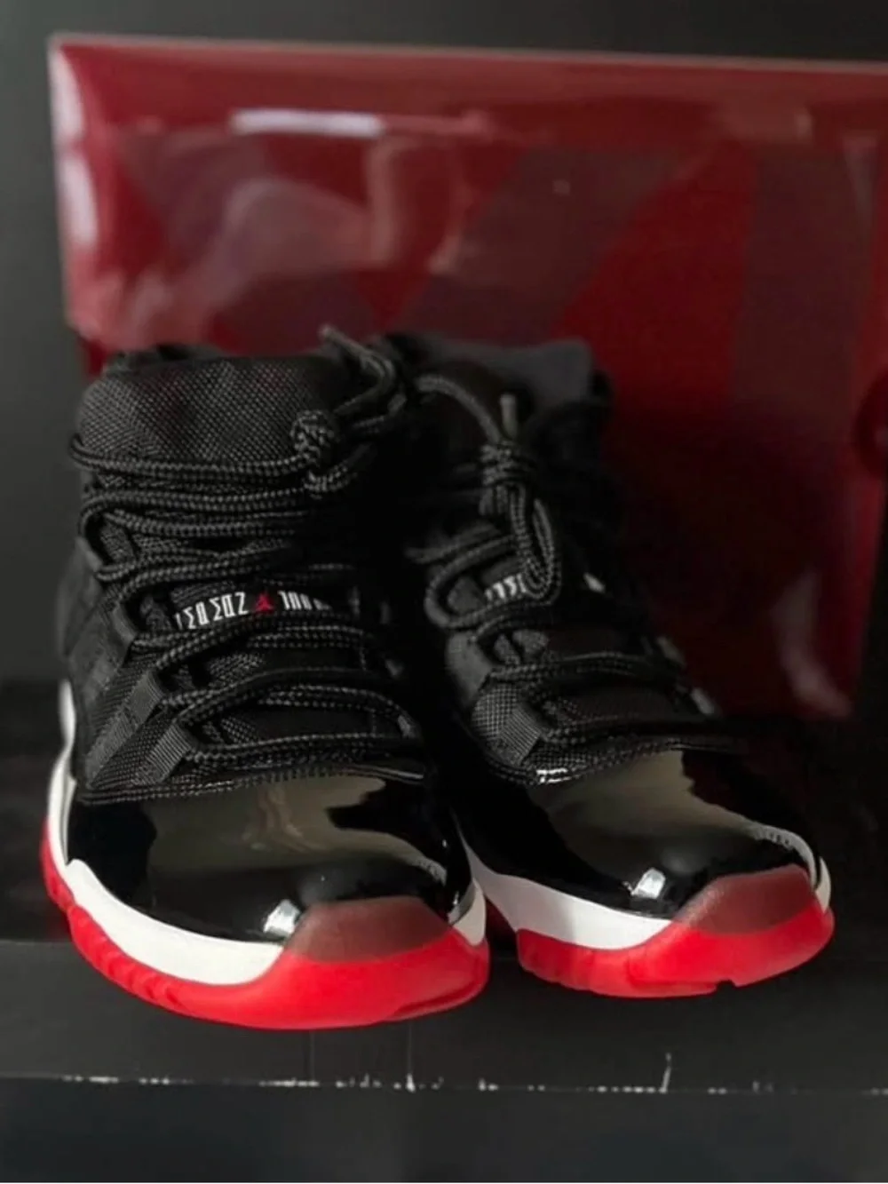 Jordan Men’s Low-Top Sneakers in Black and Red